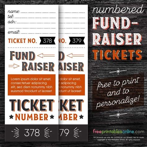 online ticket sales for fundraisers|Free Event Ticketing and Ticket Scanning .